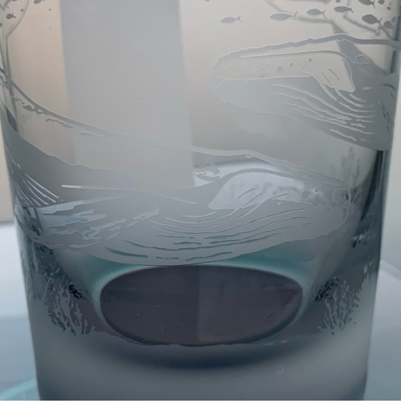 Robert Wyland Rare 90s Whale & Dolphin (6) Glass Cups - Picture 8 of 13